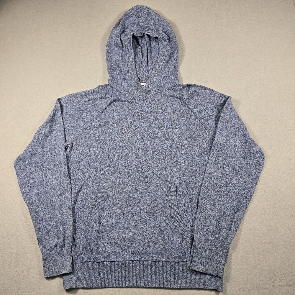 Old Navy Men's Medium Heather Blue Pull Over Hoodie Sweatshirt Long Sleeve